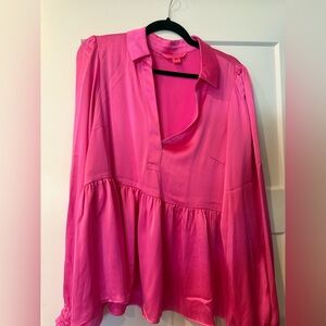 Lilly Pulitzer Vibrant Pink Blouse